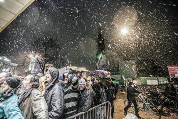 sneeuw tijdens Eurosonic